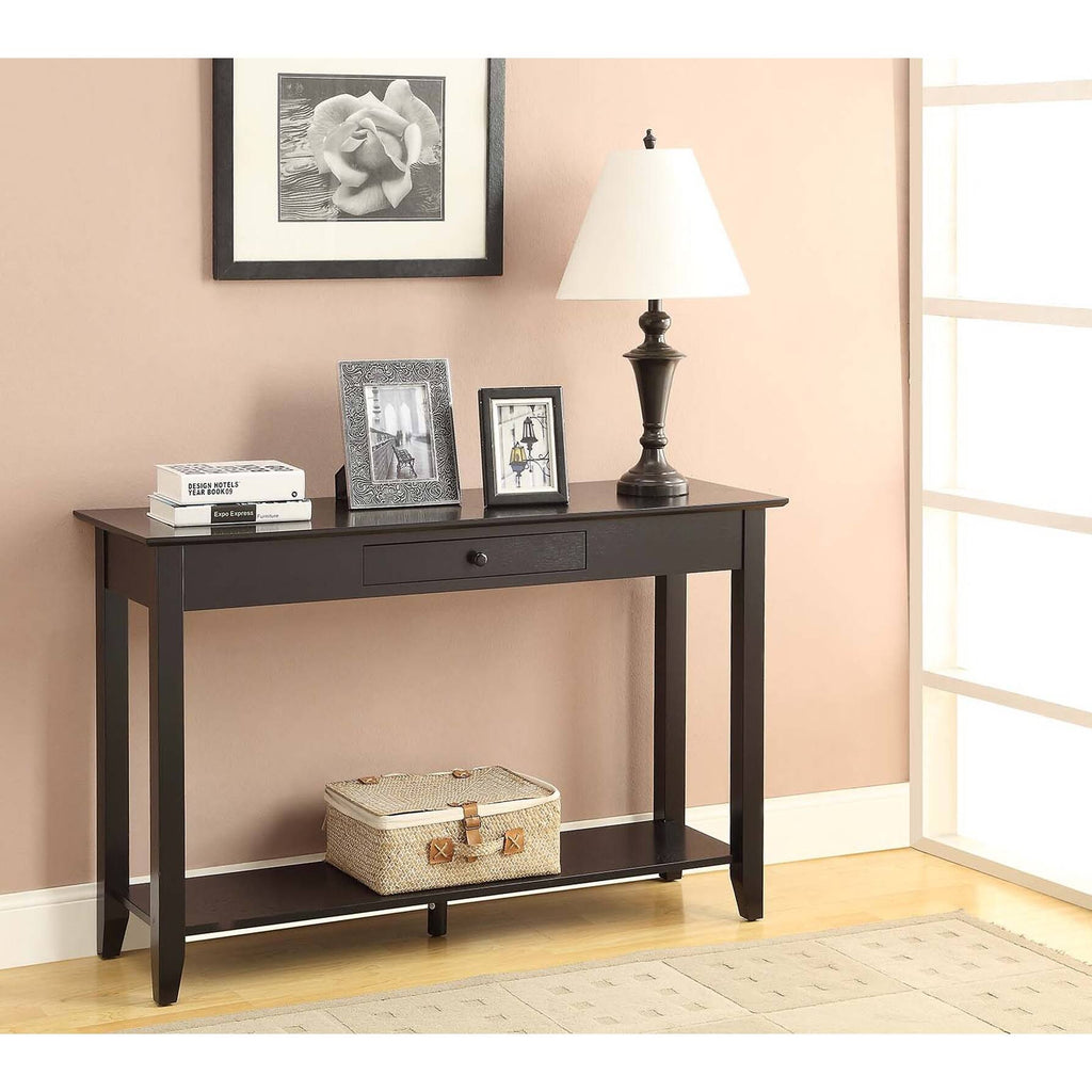 Cherry Single-Drawer Console Table W370