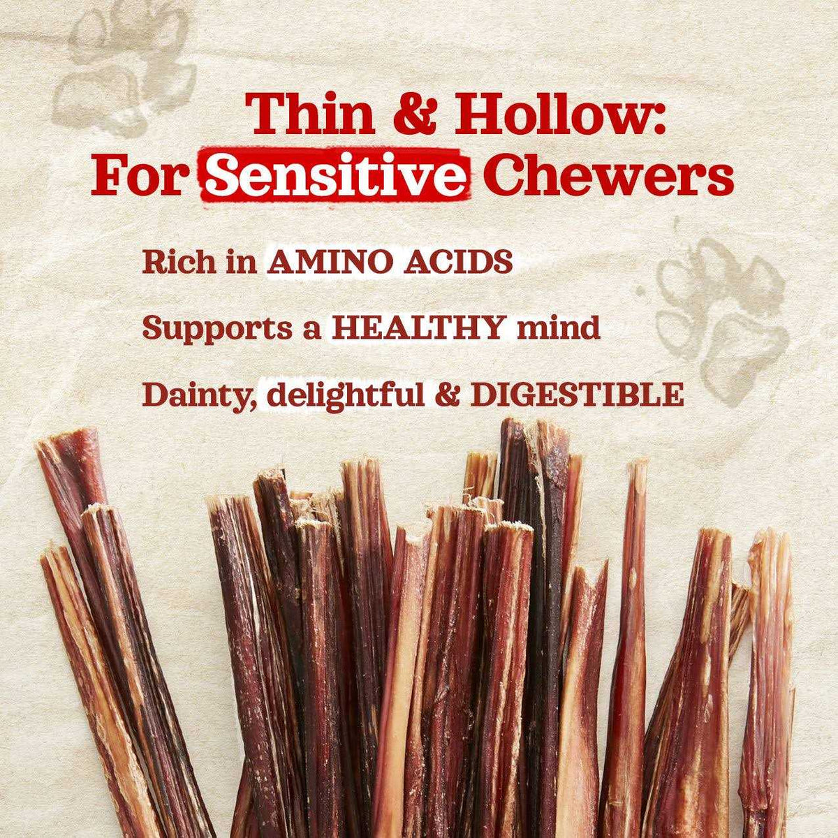 Thin Grain-Free Beef Bully Sticks S356