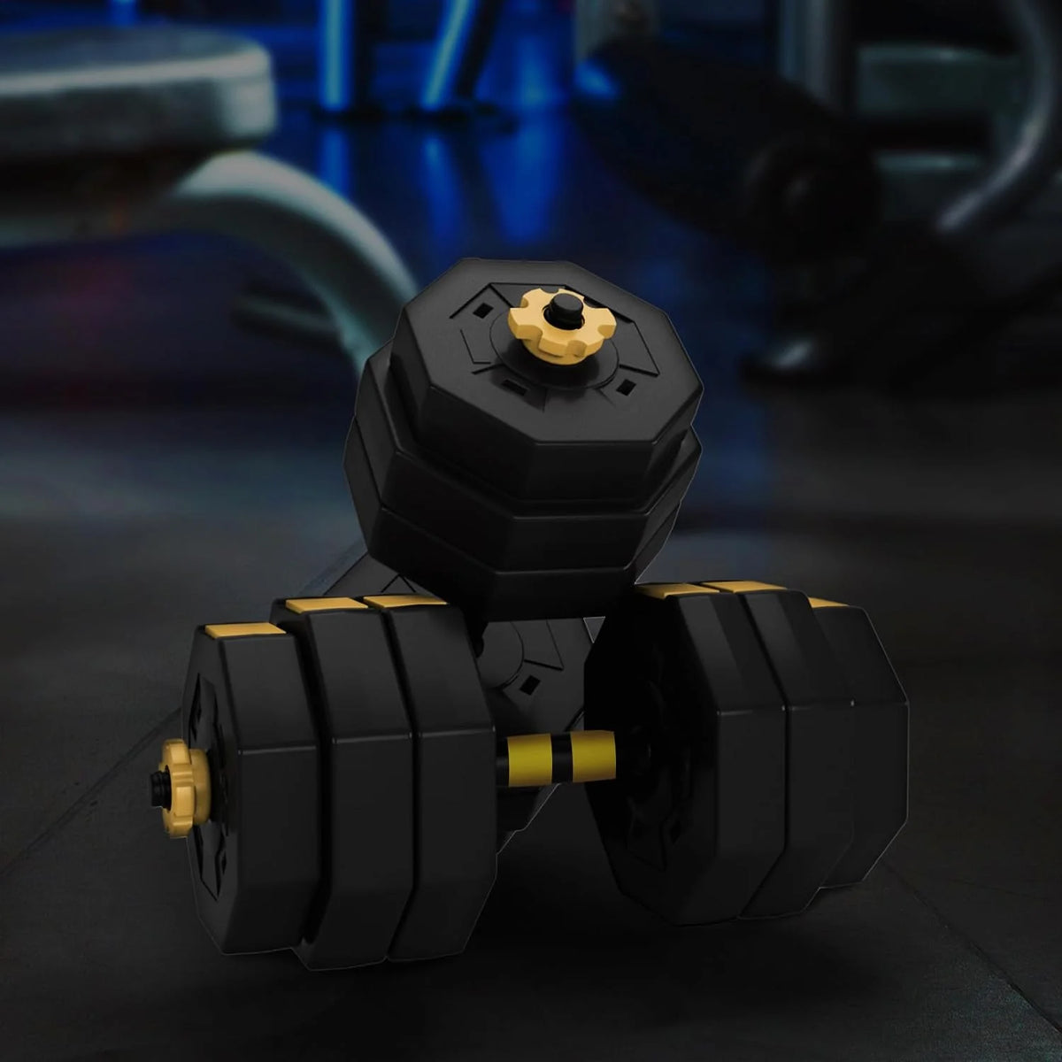 Adjustable Dumbbells Set 55LB 66LB 3 in 1 J4178