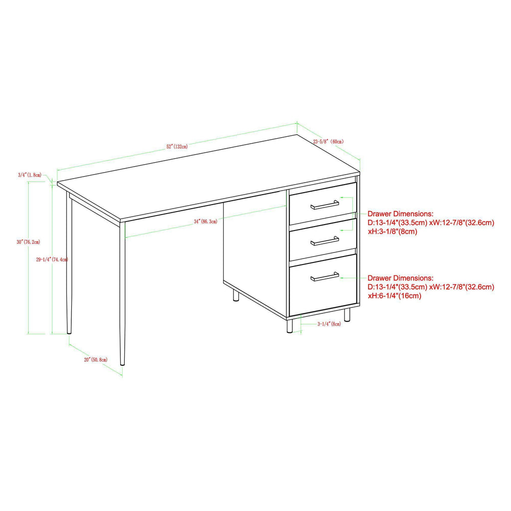 Reclaimed Barnwood 3 Drawer Executive Desk Q4225