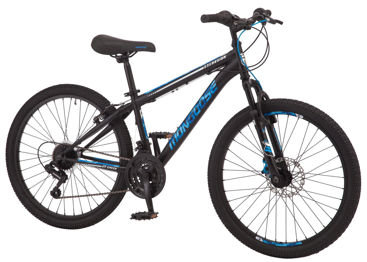24-inch 21 Speed Black Mountain Bike N798