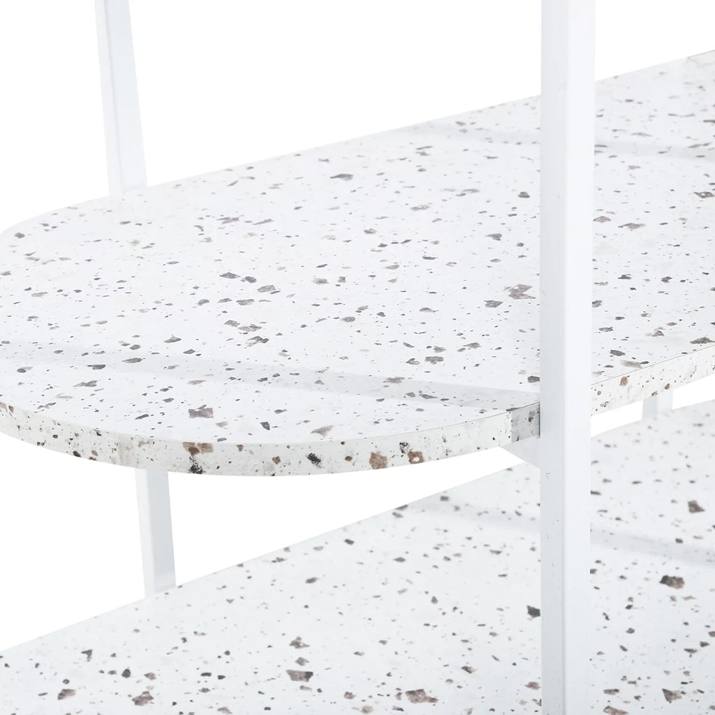 4-Tier Marble White Storage Shelf P21289