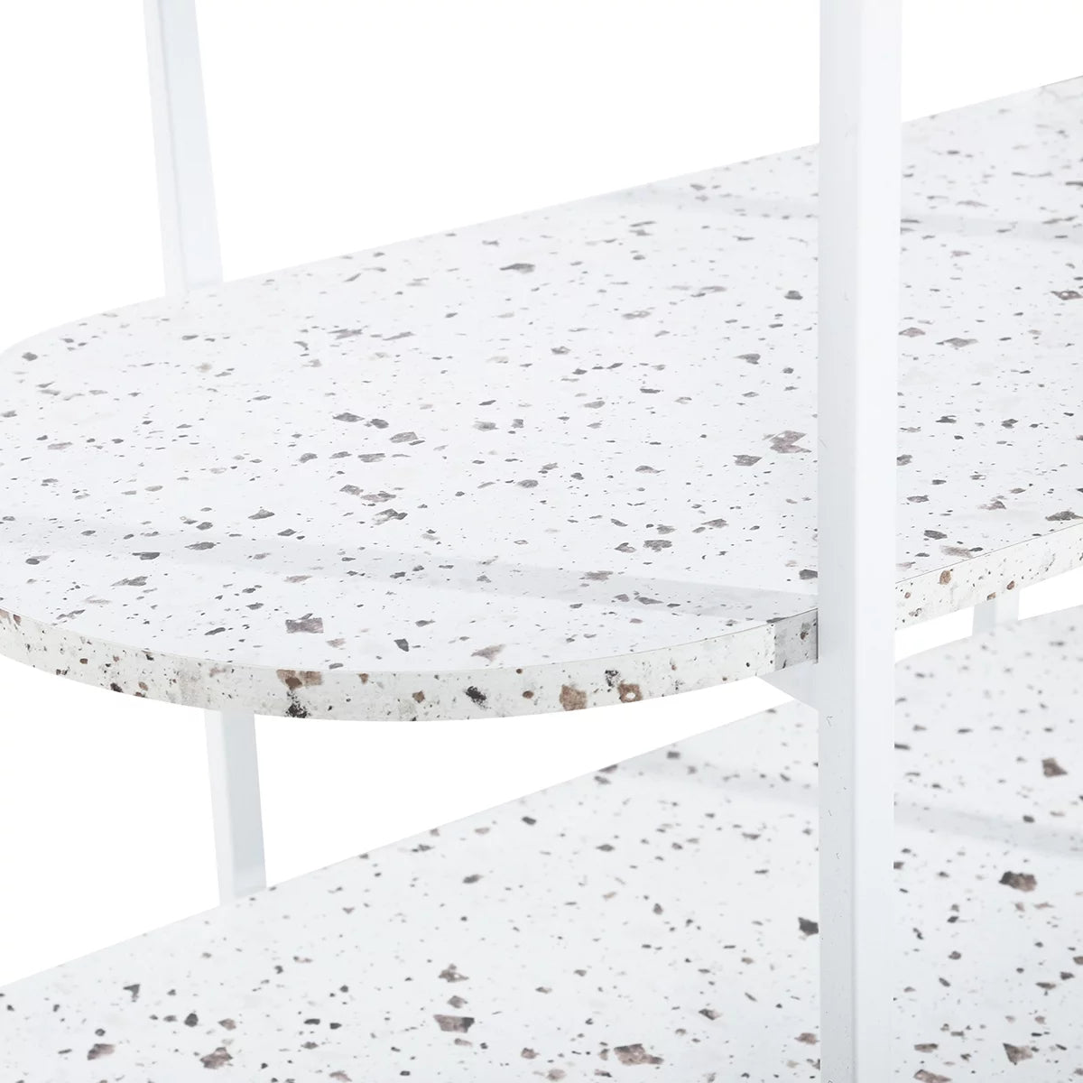 4-Tier Marble White Storage Shelf P21289