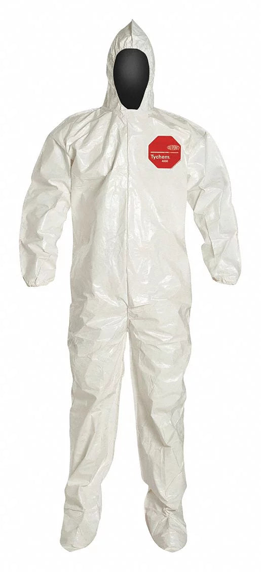 White Hooded Coveralls F2534