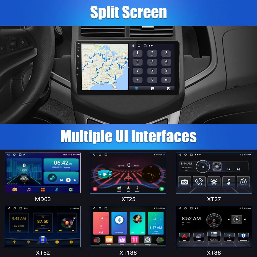9 inch Touch Screen Car Radio Stereo with Apple Carplay Android Auto J444567