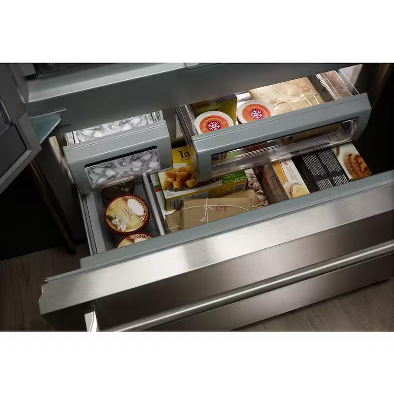 Black Stainless Built-In French Door Refrigerator Y650732