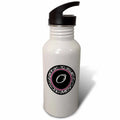 Black Damask 21 oz Sports Water Bottle N143