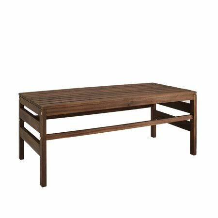 Dark Brown Acacia Wood Patio Coffee Table T97678
