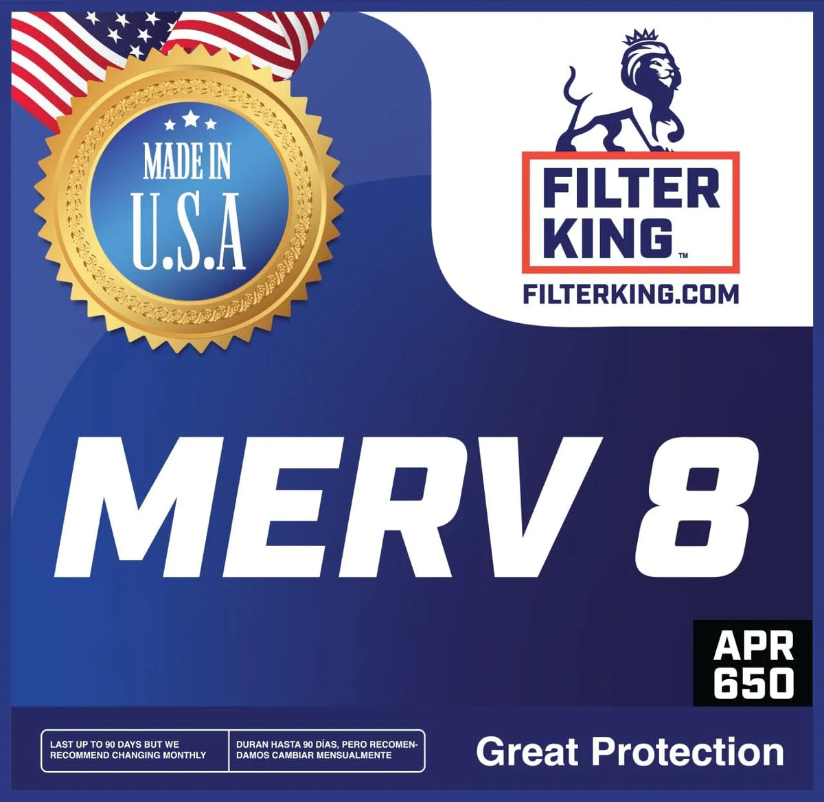 21x66x1 MERV 8 Pleated HVAC Air Filter 4-PACK J5071