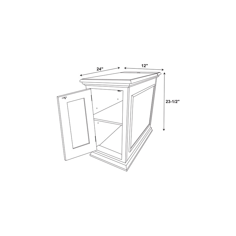 Cream Shutter Cabinet X644