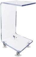 Acrylic C Table with Wheels B810