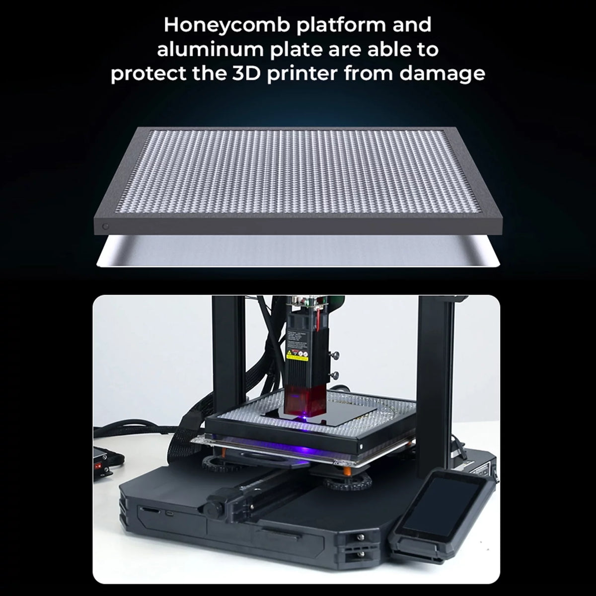 Honeycomb Working Table 235x235mm Aluminum Panel I11216