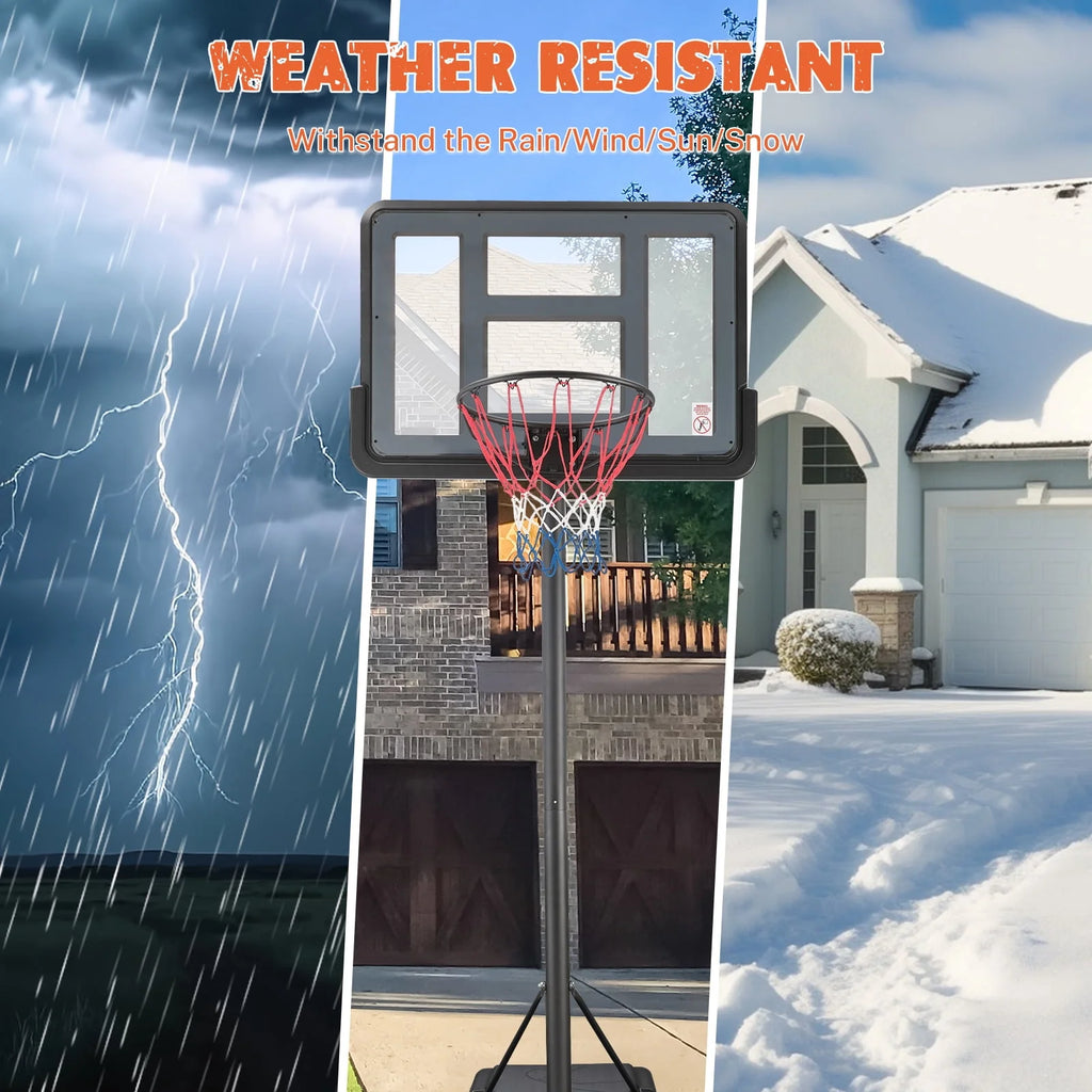 44 inch Height Adjustable Portable Basketball Hoop P64280
