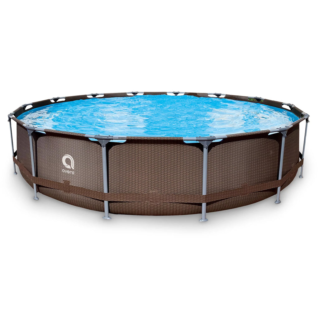 15 Foot x 33 Inch Steel Frame Above Ground Swimming Pool R3956