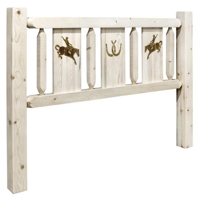 King Size Headboard with Laser Engraved Design I92818