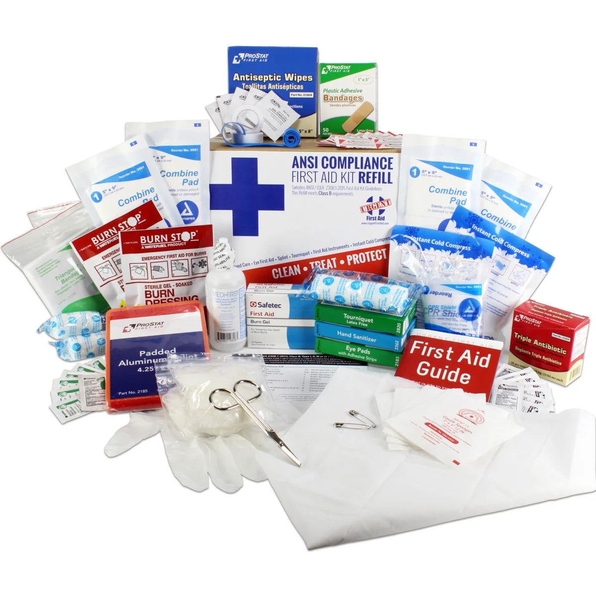 50 Person 196 Pieces ANSI Class B First Aid Kit Refill V86739