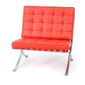 Red Leather Barcelona Chair H88083