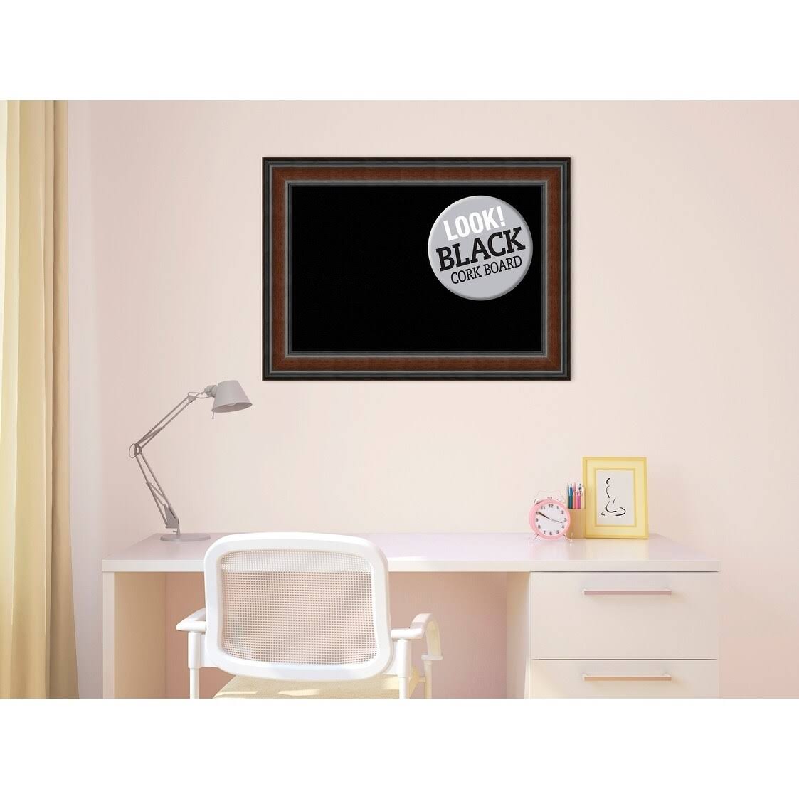 Cork Board Black, Medium S719956