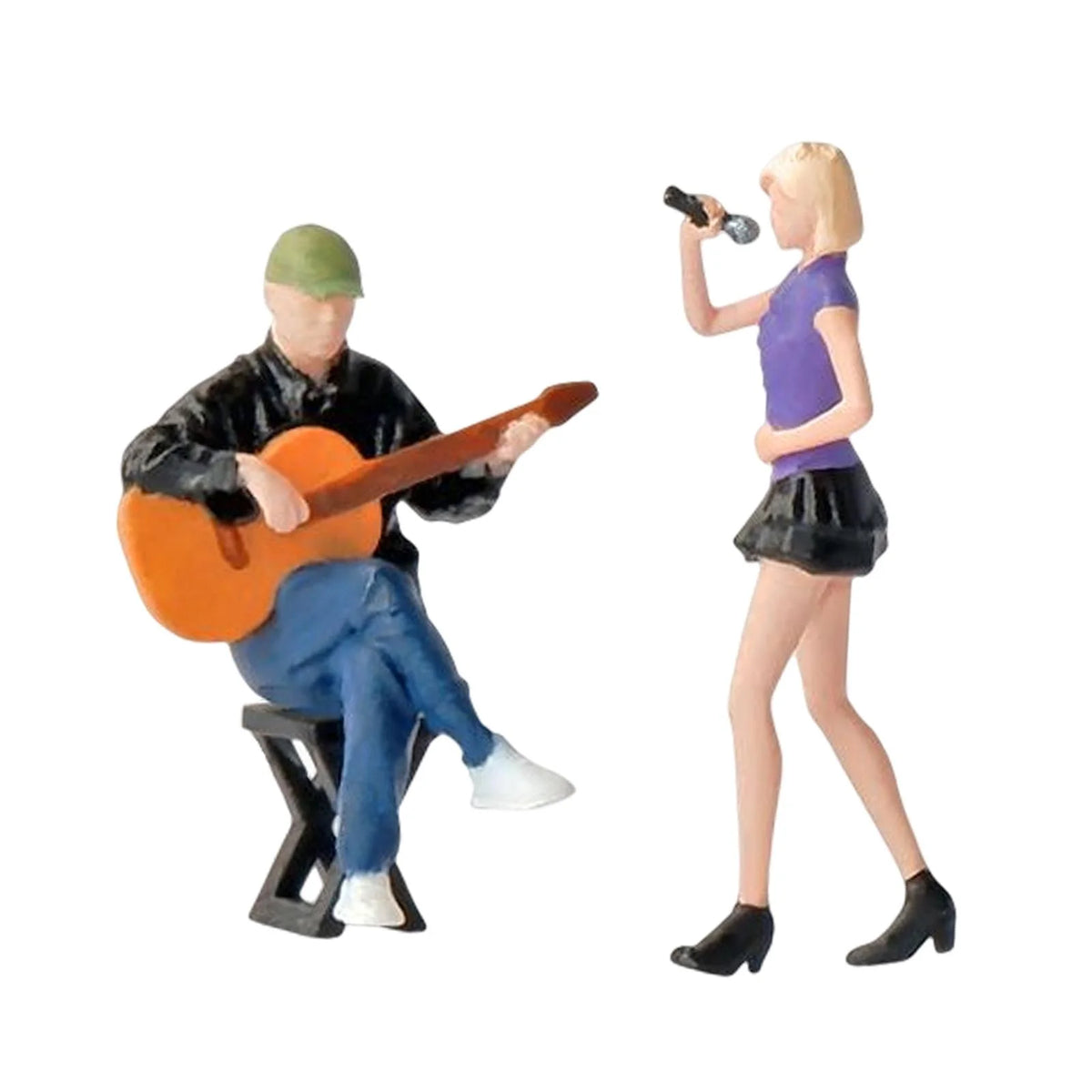 1:64 Mini Guitarist and Singer Model Figures for Dollhouse L224