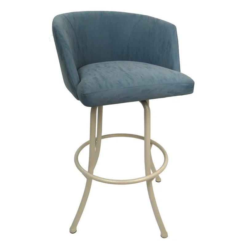 Extra Tall Swivel Metal Bar Stool 34" Beige M681501