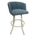 Extra Tall Swivel Metal Bar Stool 34" Beige M681501
