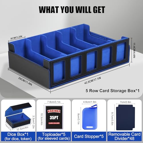 5-Row Deck Case with Removable Lid (Black Purple) R4921