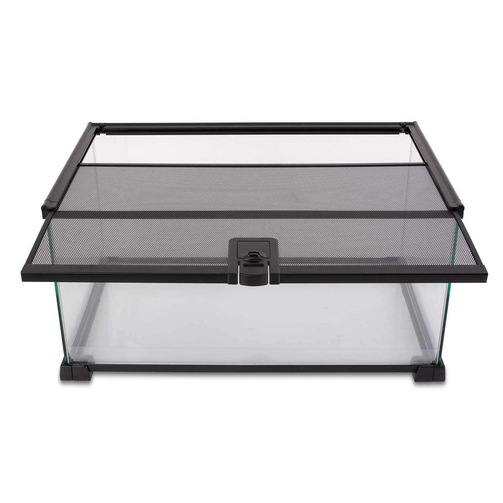 10 Gallon Glass Reptile Terrarium with Sliding Screen Top O264510