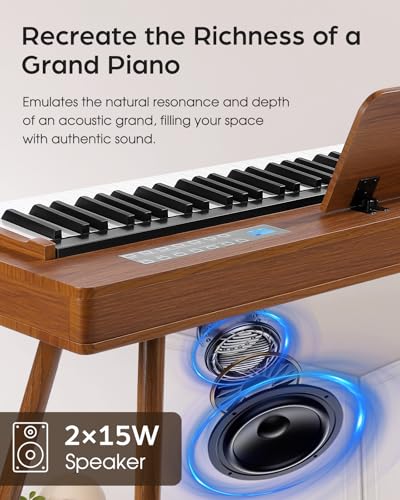 88 Key Fully Weighted Electric Piano with LCD Display U1947