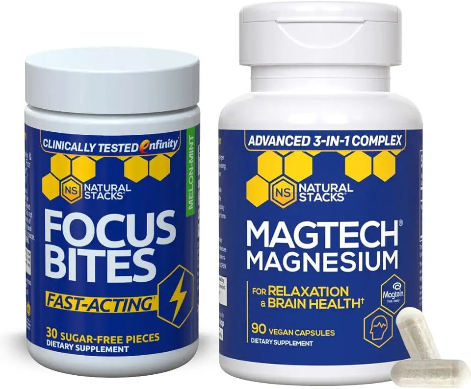 Magnesium & Focus Bites Bundle 120 Total Pieces M1395