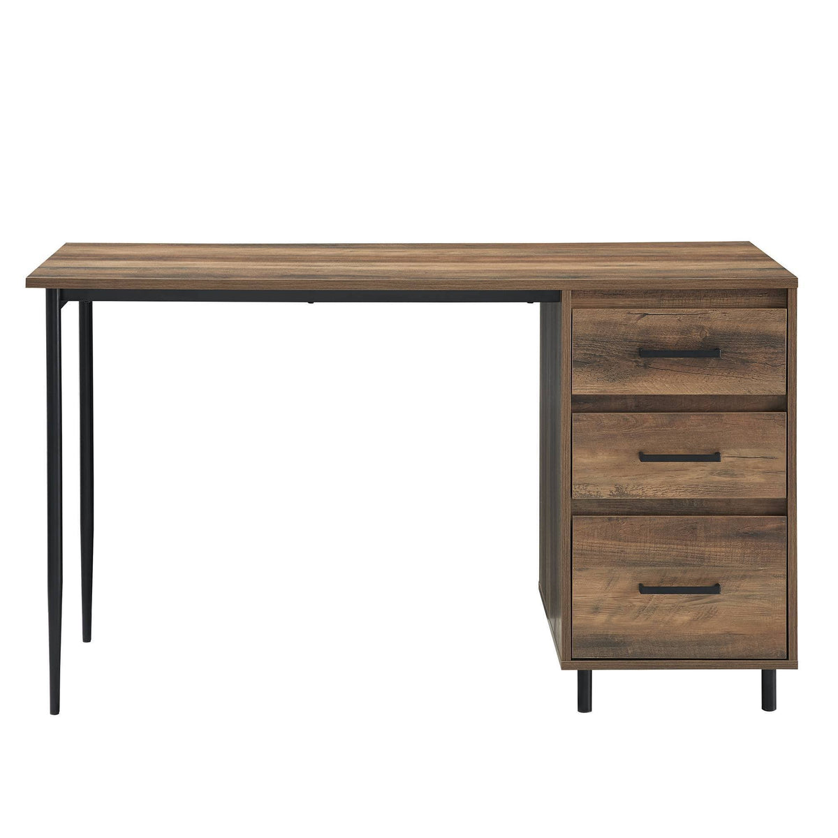Reclaimed Barnwood 3 Drawer Executive Desk Q4225
