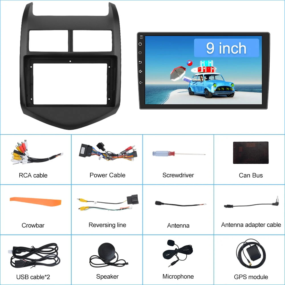 9 inch Touch Screen Car Radio Stereo with Apple Carplay Android Auto J444567