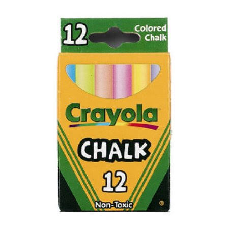 12 Sticks Colored Chalk (Case of 6) F798529