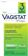 3 Day Yeast Infection Treatment, 2% Miconazole Nitrate Cream, 3 Suppositories & Applicators T8381
