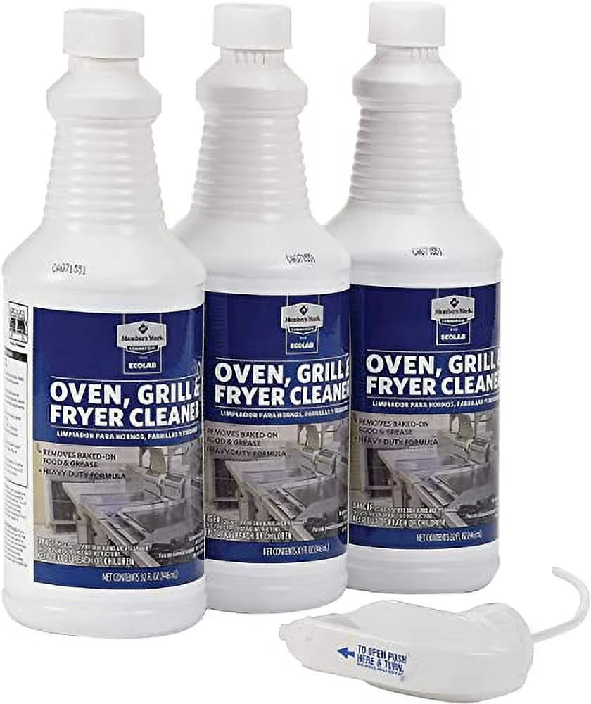 3 Pack Grill Oven and Fryer Cleaner 32 OZ with Sink Strainer S91328