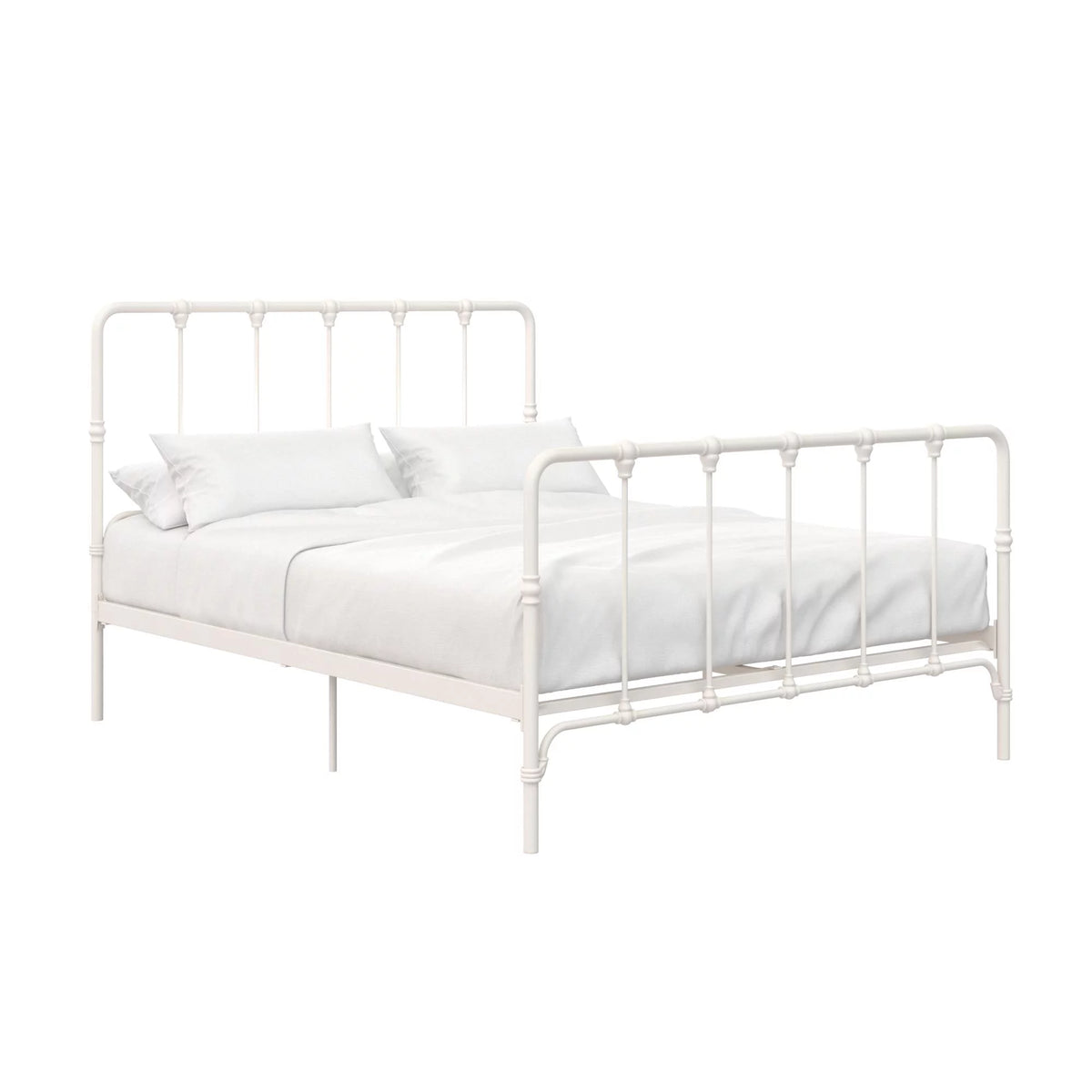 White Full Metal Bed L668