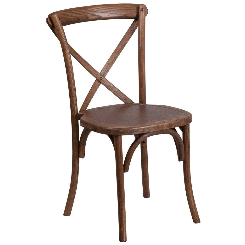 Cross Back Chair (Oak), Brown Q97148