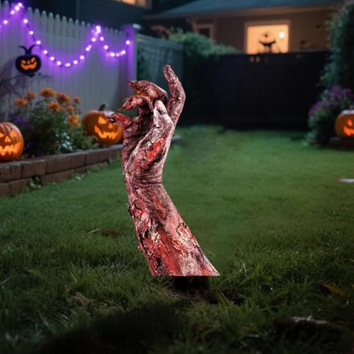 5 Pack Halloween Zombie Arm Yard Stakes F164212
