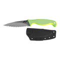 Green Serrated Steel Fishing Knife V366510