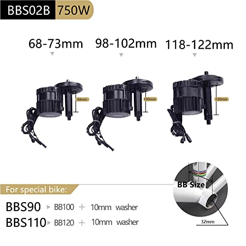48V 750W Mid Drive Kit Motor for Electric Bike Conversion Kit W836803