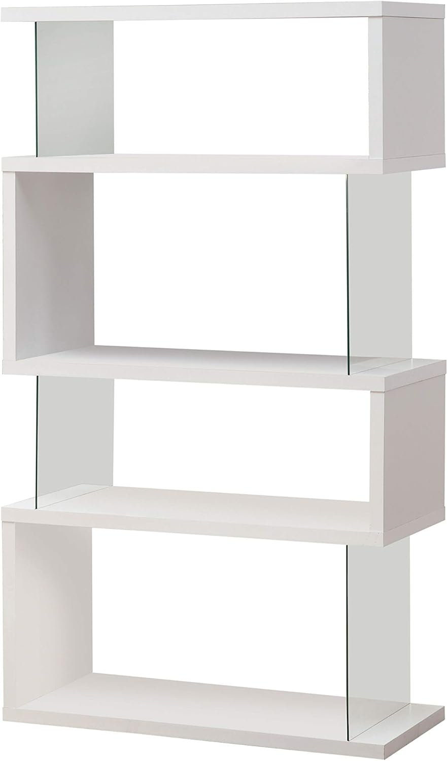 Glossy Black Bookcase M5487