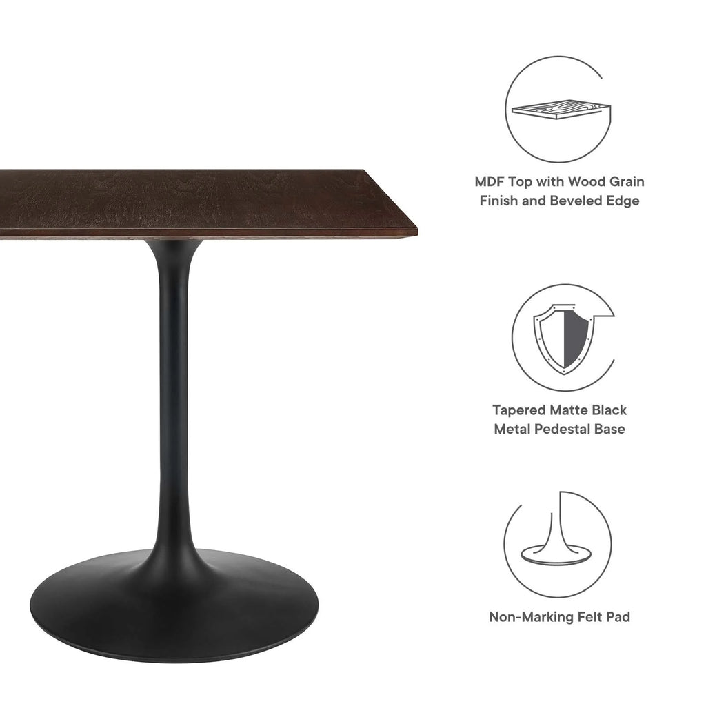 Black Cherry Walnut Square Dining Table G1020