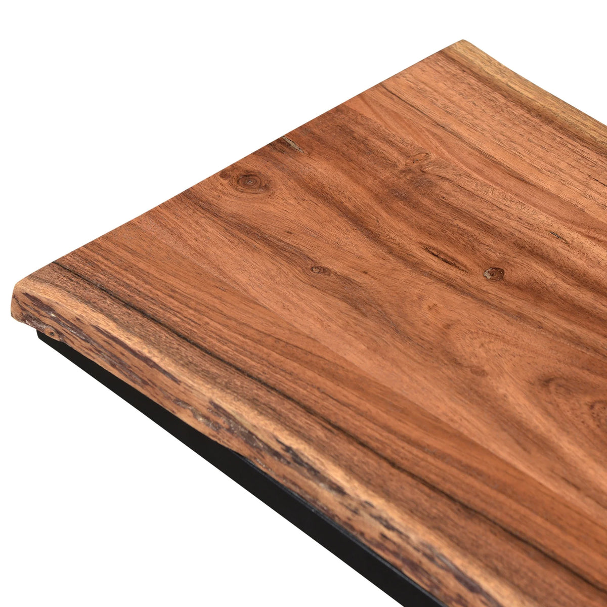 Natural Brown and Black Accent Table M35775