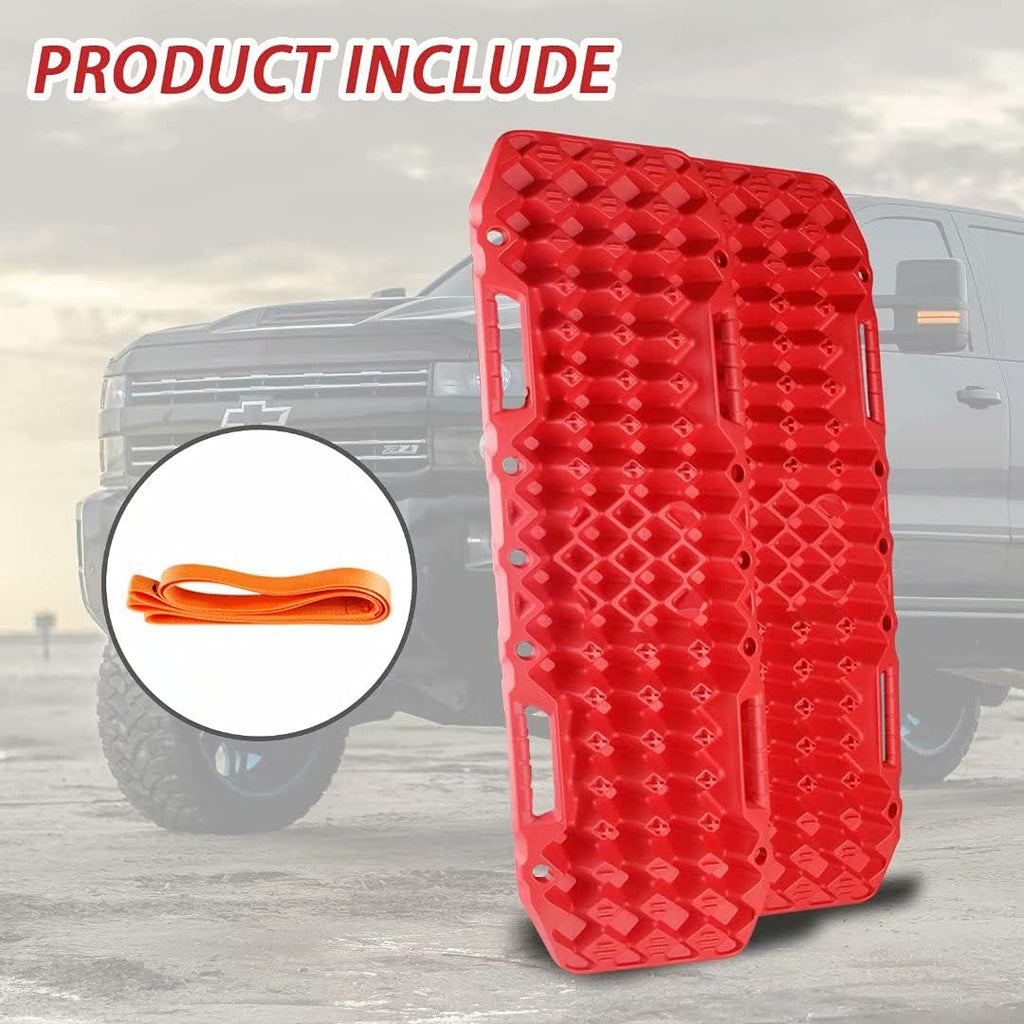 Recovery Tracks Traction Boards with Jack Lift Base Design, Red Pack of 2 M979766