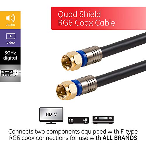Outdoor Amplified TV Antenna with 50 ft. Coax Cable W446258