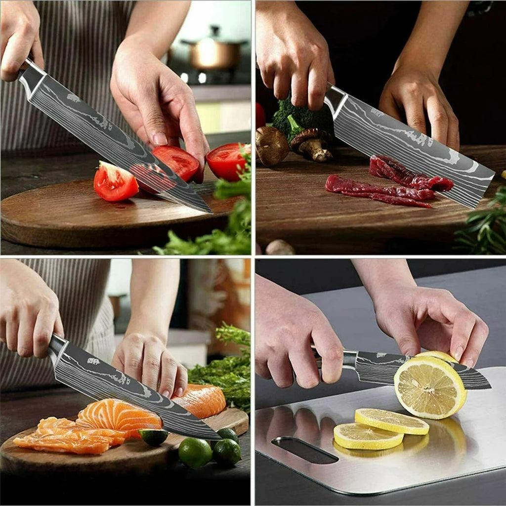 5 PCS Kitchen Knife Boxed Set with Sheaths C139