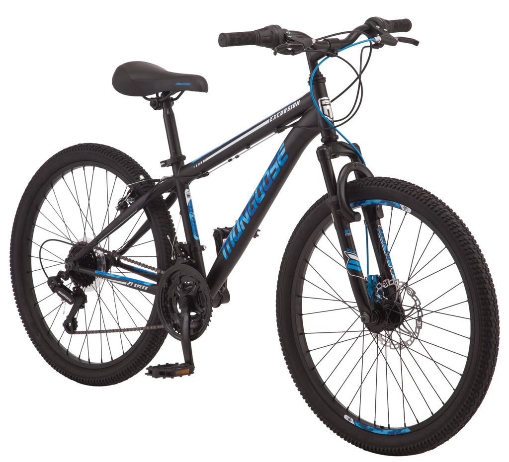 24-inch 21 Speed Black Mountain Bike N798