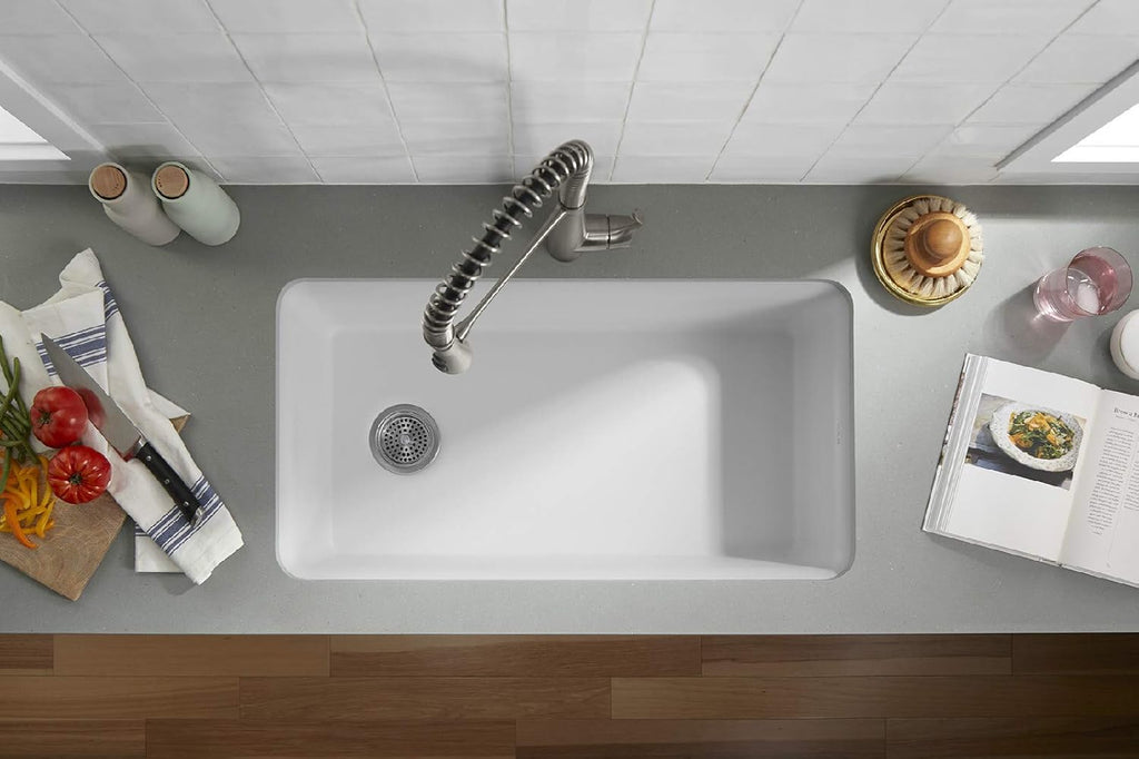 Matte White Kitchen Sink D645354