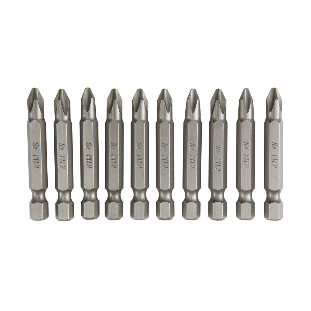 2 in. PH2 Phillips Insert Bits 10-Piece M10371