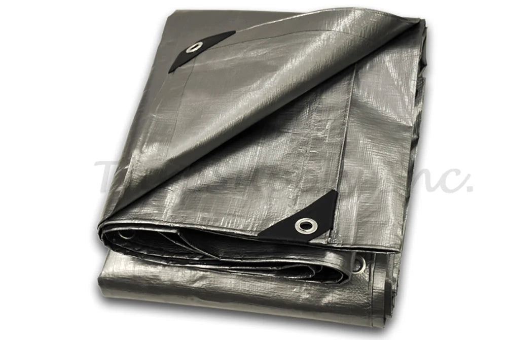 6' x 10' Heavy Duty Silver Poly Tarp Cover Z97785