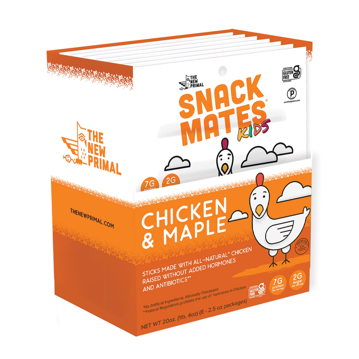 All-Natural Chicken Mini Meat Sticks 8 Packs 40 Mini-Sticks E693